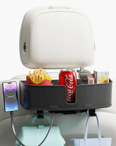 OHLPRO Car headrest organizer with hooks and cup holder