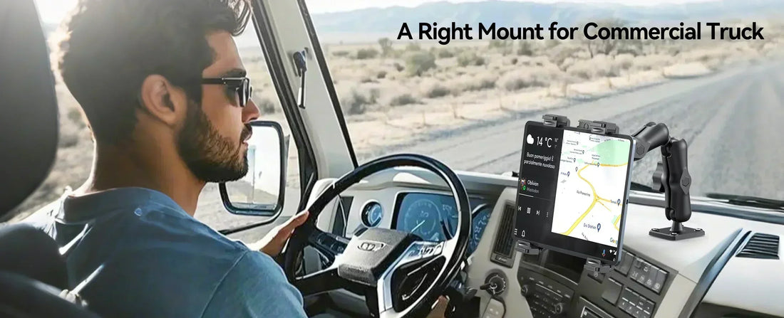 ipad stand with heavy duty drill base for truck