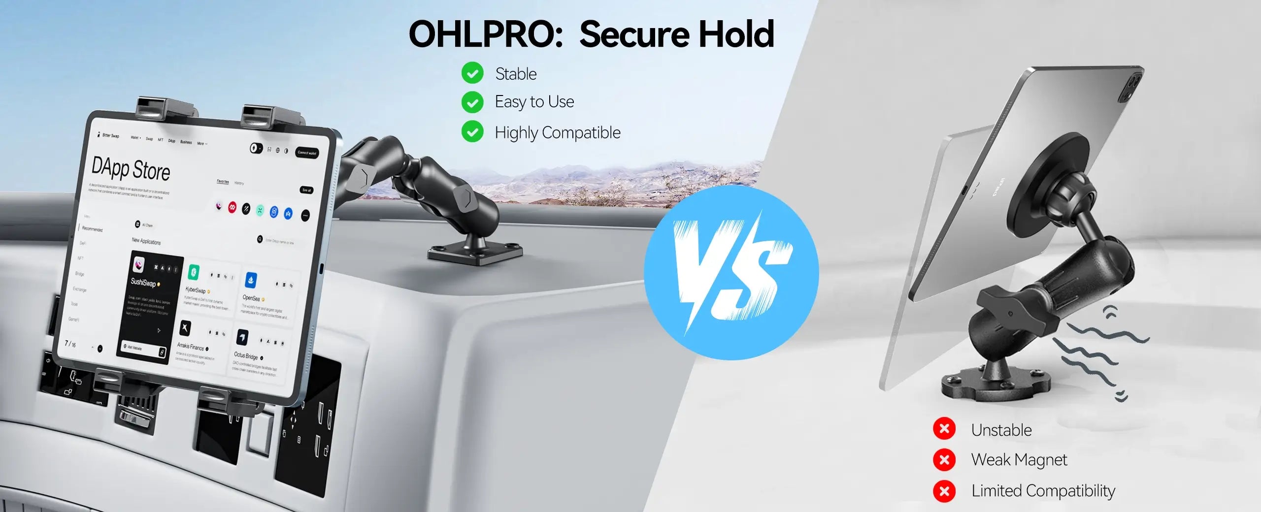 ohlpro tablet secure hold and easy to use
