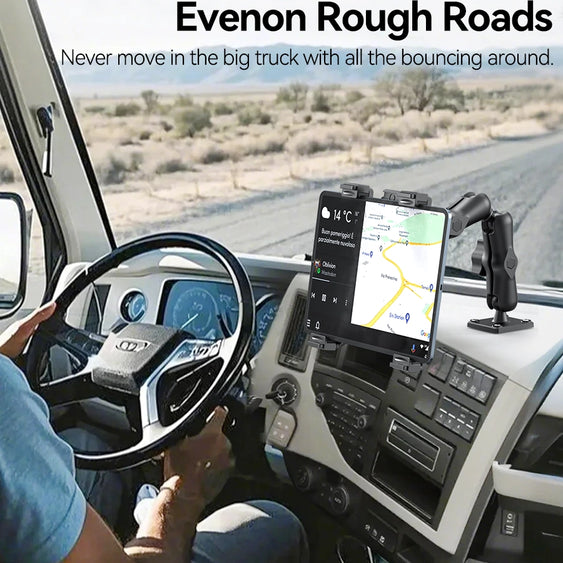 OHLPRO Install the drill base tablet holder securely on your truck windshield