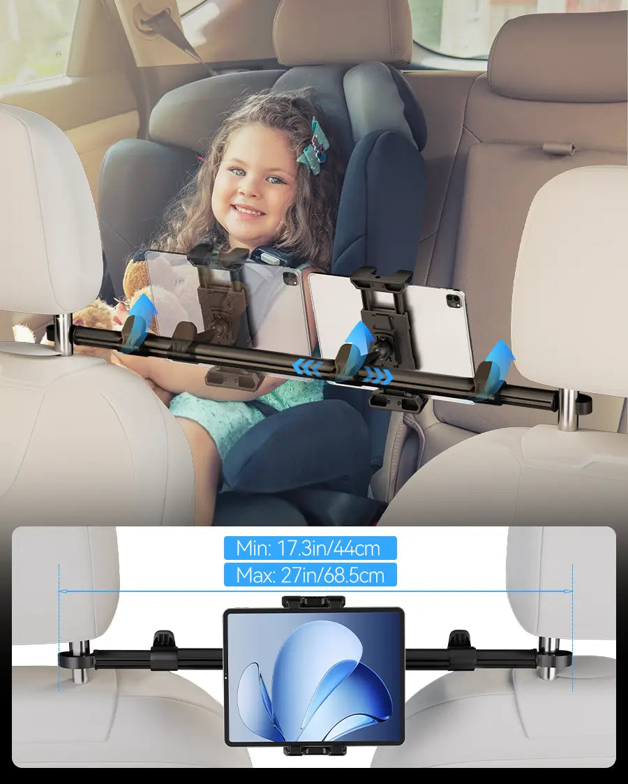 OHLPRO Headrest Tablet Holder with Aluminum Extendable Arm