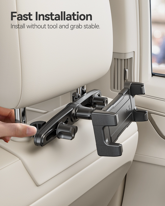 OHLPRO Car Headrest Holder Tool-Free Quick Install for Car Back Seat