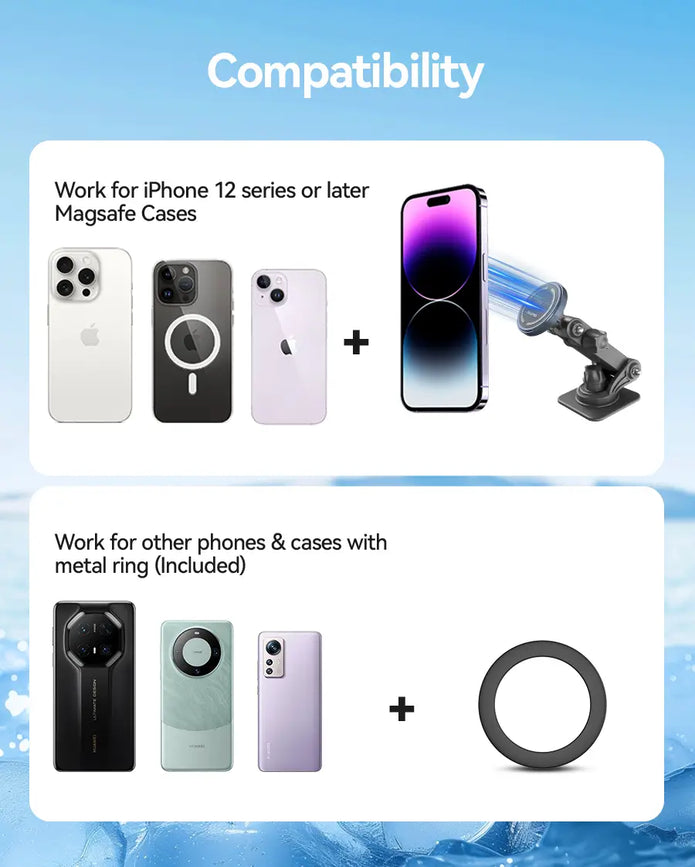 Adjuatable OHLPRO  Car mount with 15W magnetic charge