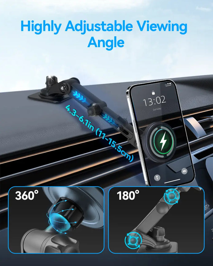 OHLPRO Retratable Car Strong Magnetic Mount Charger 