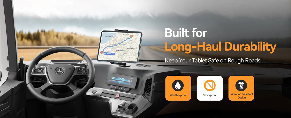 OHLPRO Durable iPad Holder for car on rough roads