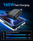 OHLPRO Car charging hub with fast charging and 3 output ports for multiple devices