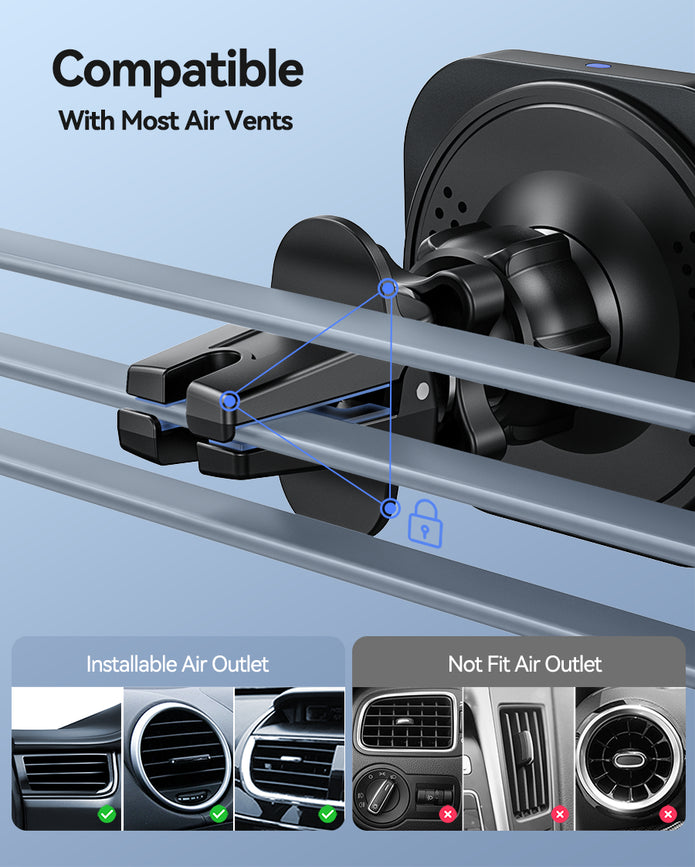 OHLPRO Anti-Shake MagSafe Car Mount Stable on Bumpy Roads