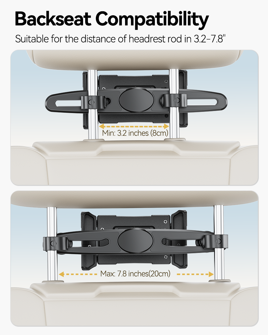 OHLPRO Universal Car Headrest Mount Fits Most Car Headrest Models