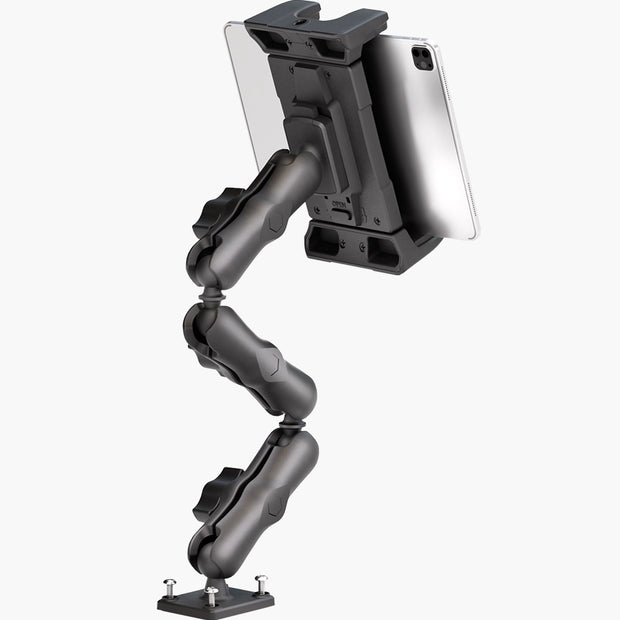 OHLPRO Heavy Duty Drill Base Tablet Mount with 12" Support Arm Main Product View