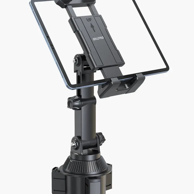 OHLPRO Black telescopic car holder for smartphone and tablet with vent clip base