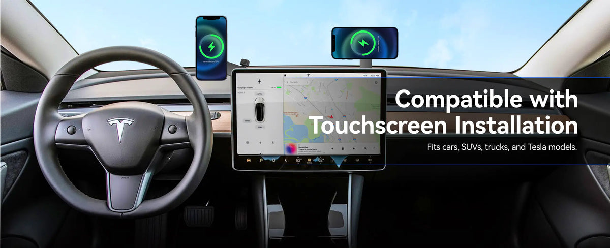 OHLPRO car phone charger holder compatible with touchscreen installation