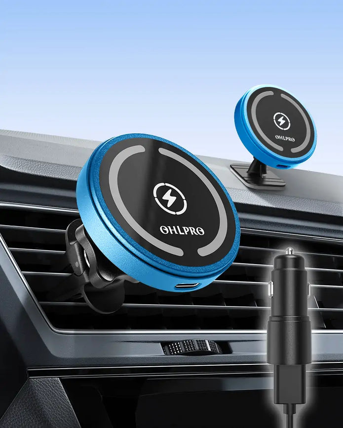 OHLPRO 2 in 1 MagSafe Car Charger for Dashboard Hands-Free Navigationangle