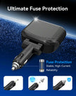 OHLPRO Portable car charger with USB-C, Type-C ports and built-in cables