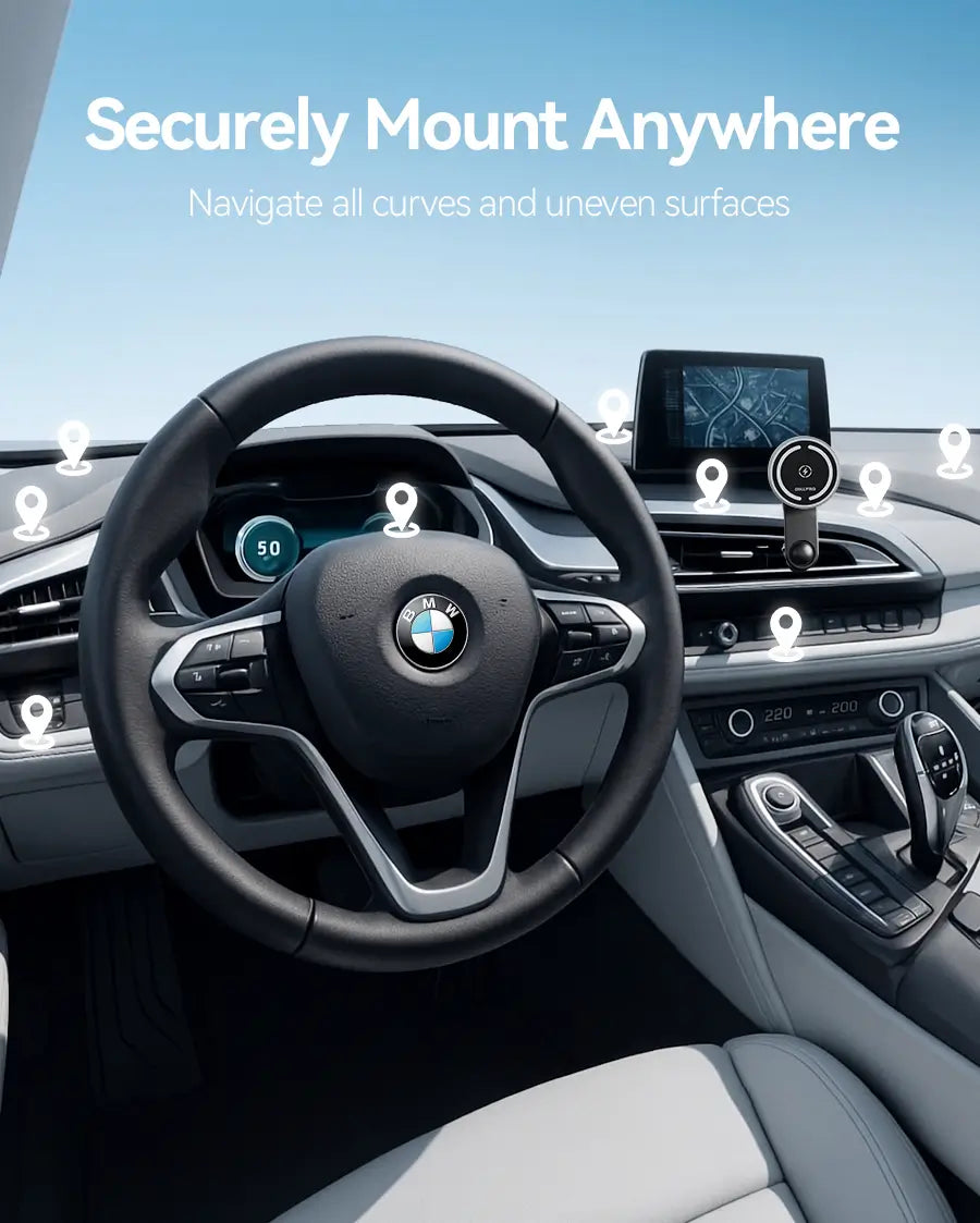 OHLPRO Wireless Car Charger with Extended Arm