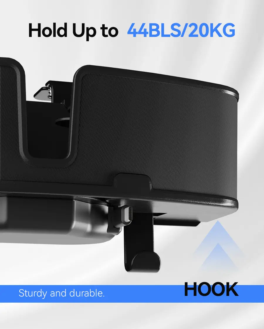 OHLPRO Close-up of two sturdy hooks for hanging bags