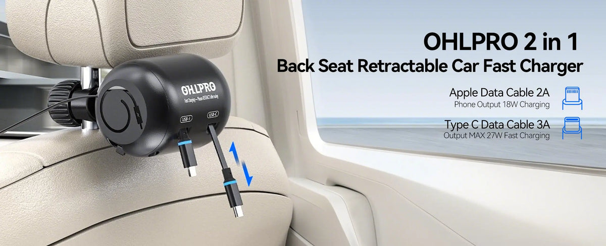 OHLPRO charger Ideal for families during long road trips or vacations