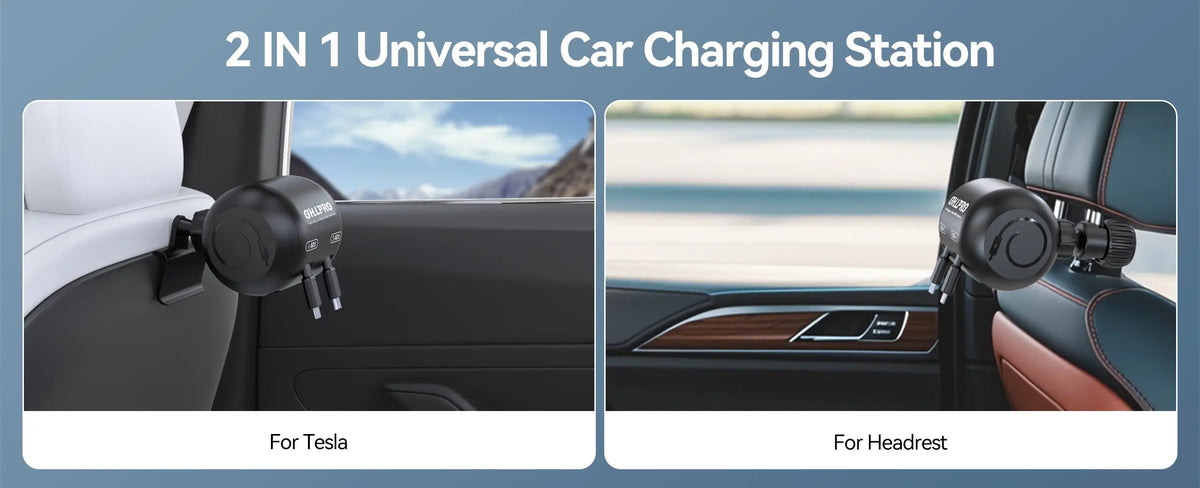 OHLPRO charger Easy installation of charger on car headrest for rear passengers