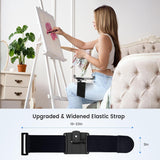 Pilot using kneeboard with tablet during a drawing, adjustable for optimal viewing angles