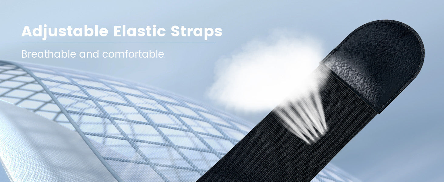 Step-by-step setup of the breathable strap, ensuring a comfortable and tight fit