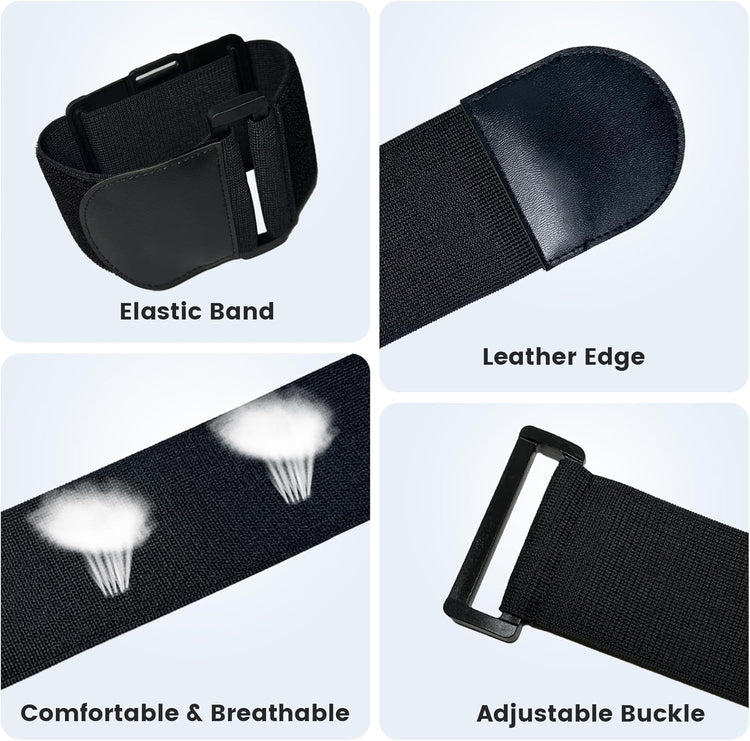 Step-by-step setup of the breathable strap, ensuring a comfortable and tight fit