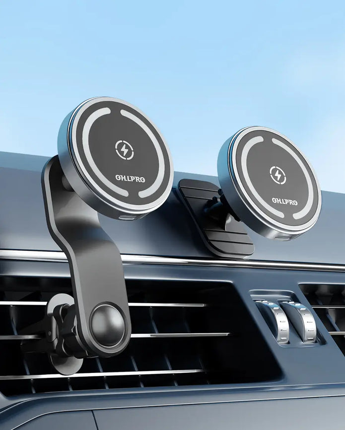 OHLPRO Magnetic phone mount for car dashboard and air vent installation