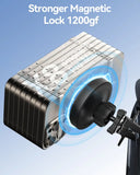 Powerful magnetic attraction ensuring secure phone attachment during drives