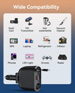 OHLPRO Smart car charger with retractable cords and cigarette lighter extension