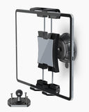 OHLPRO 2-in-1 Tablet Wall Mount with suction and drill bases, plus a 360° rotatable adjustable aluminum clip