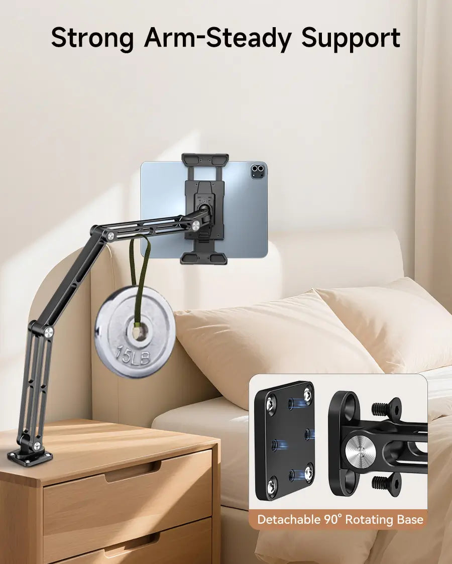 OHLPRO aluminum alloy durable tablet holder wall mount with strong stability
