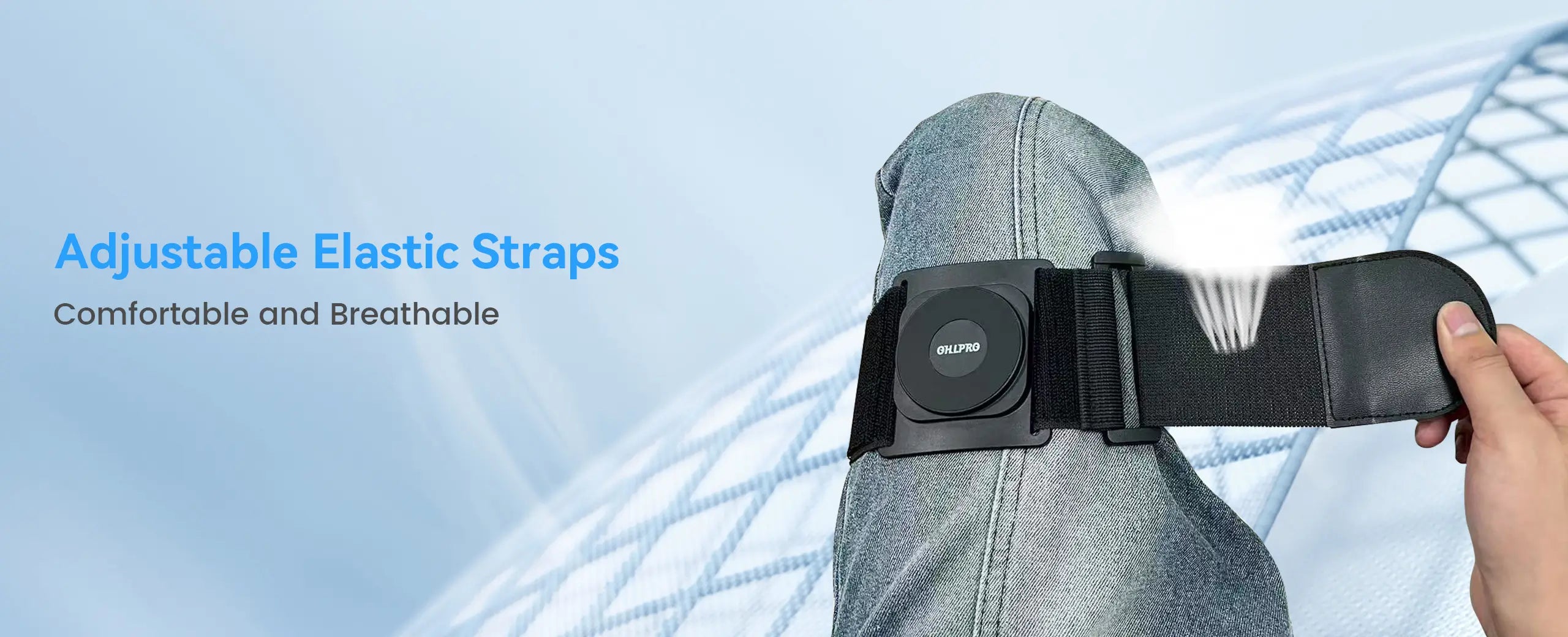 OHLPRO magnetic pilot kneeboard uses breathable and durable elastic leg strap