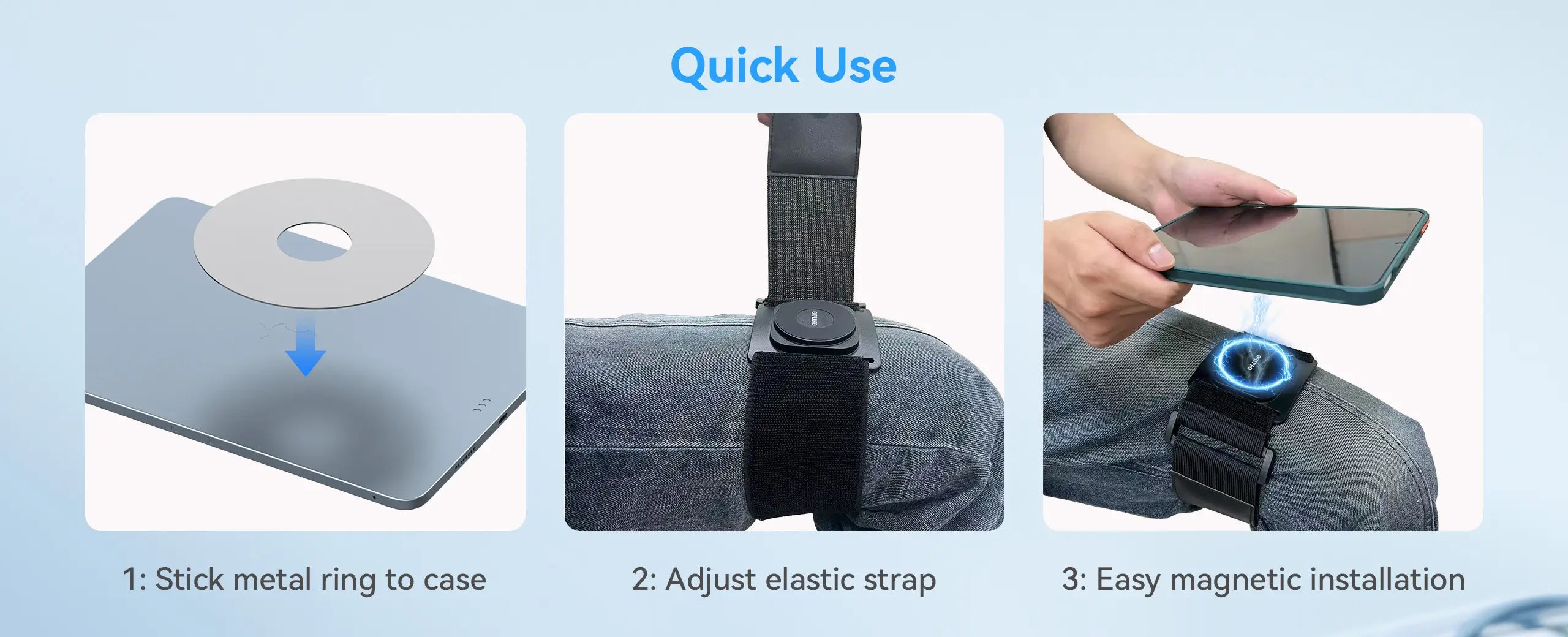 OHLPRO magnetic pilot kneeboard installation with adjustable thigh strap