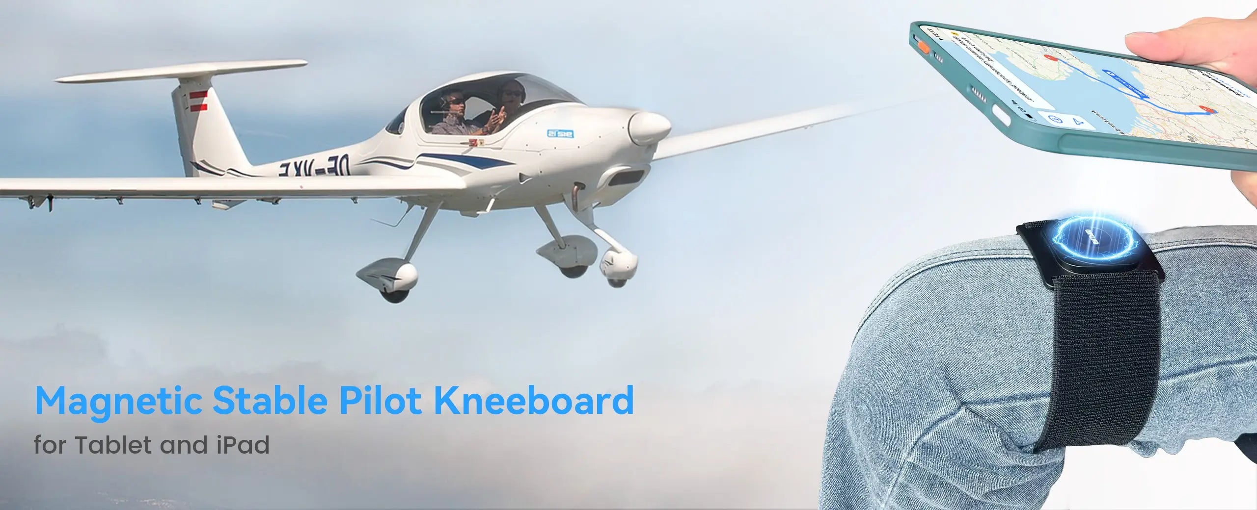 OHLPRO magnetic pilot kneeboard designed for professional aviation tasks