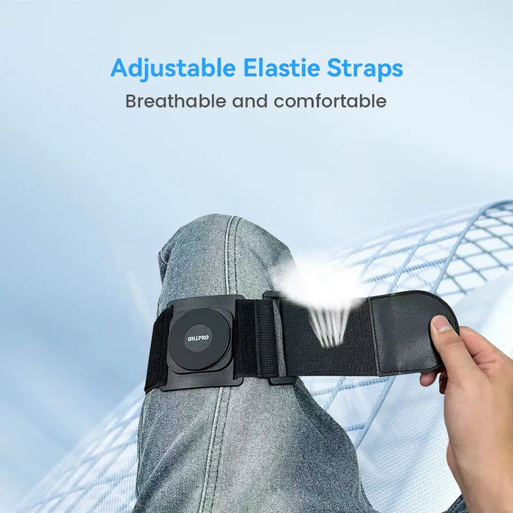 OHLPRO magnetic pilot kneeboard features adjustable thigh strap for secure fit