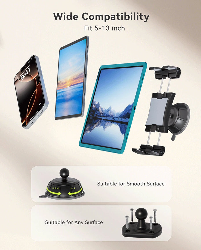 OHLPRO 2-in-1 Tablet Wall Mount compatible with 5 to 13 inch tablet