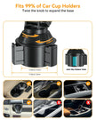 OHLPRO twist-to-lock expandable car cup holder base featuring three non-slip shockproof silicone pads