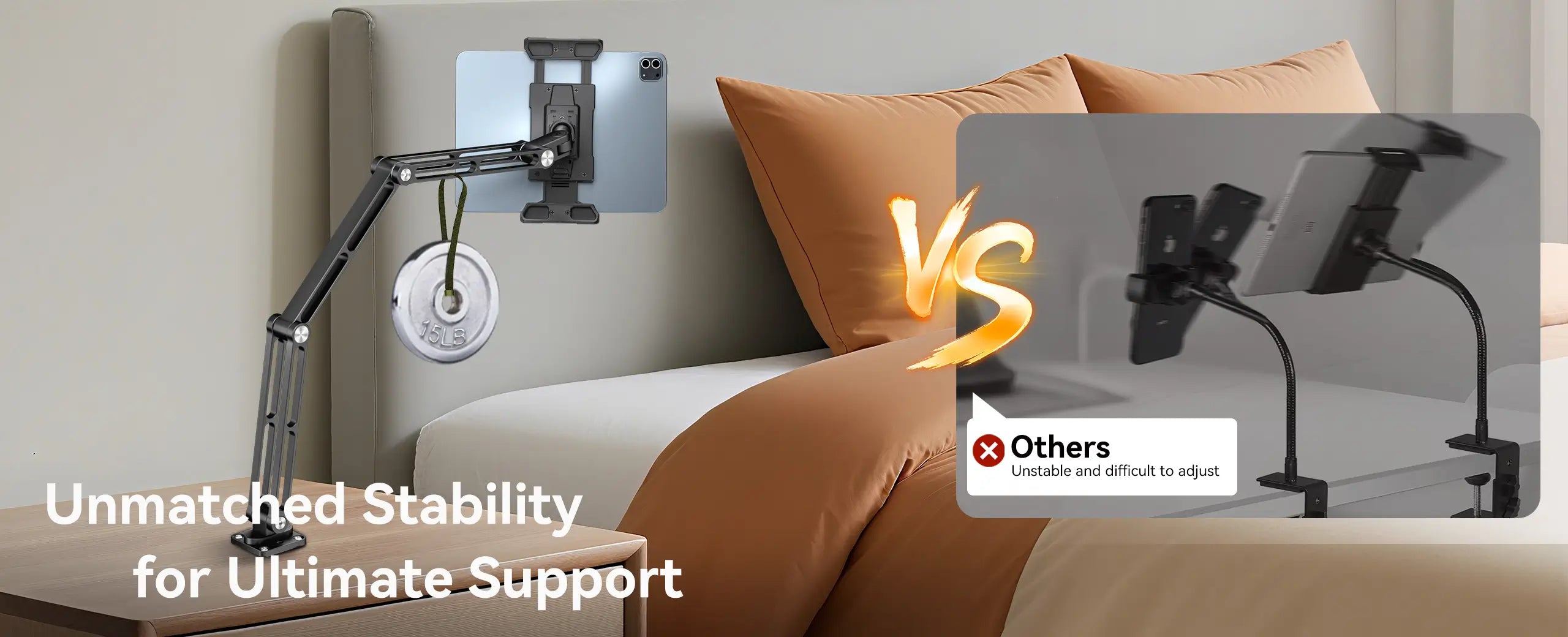 Comparison of OHLPRO tablet wall mount drill base with other tablet holders