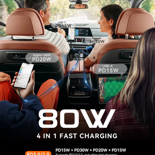 OHLPRO Multi-device charger ideal for road trips and vacations