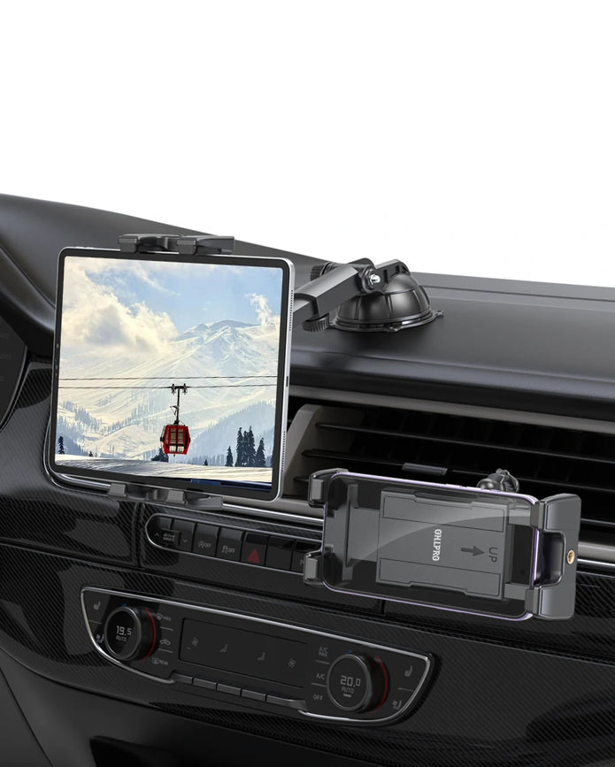 OHLPRO 4.3-13 Inch Suction Cup Phone Holder – Adjustable Arm & 360° Rotation for Car & Desk