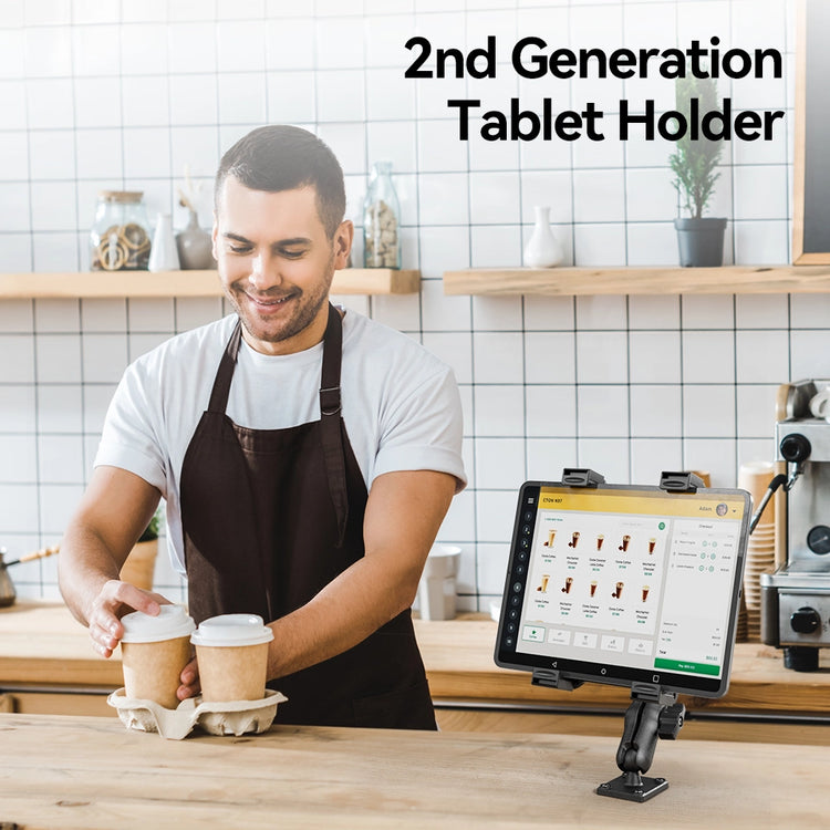 OHLPRO Install the tablet holder on store tables for customer entertainment