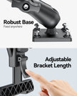 OHLPRO Close-up view of the tablet holder with a drill base mount, ensuring a secure and stable installation on smooth surfaces like glass, mirrors, and tiles
