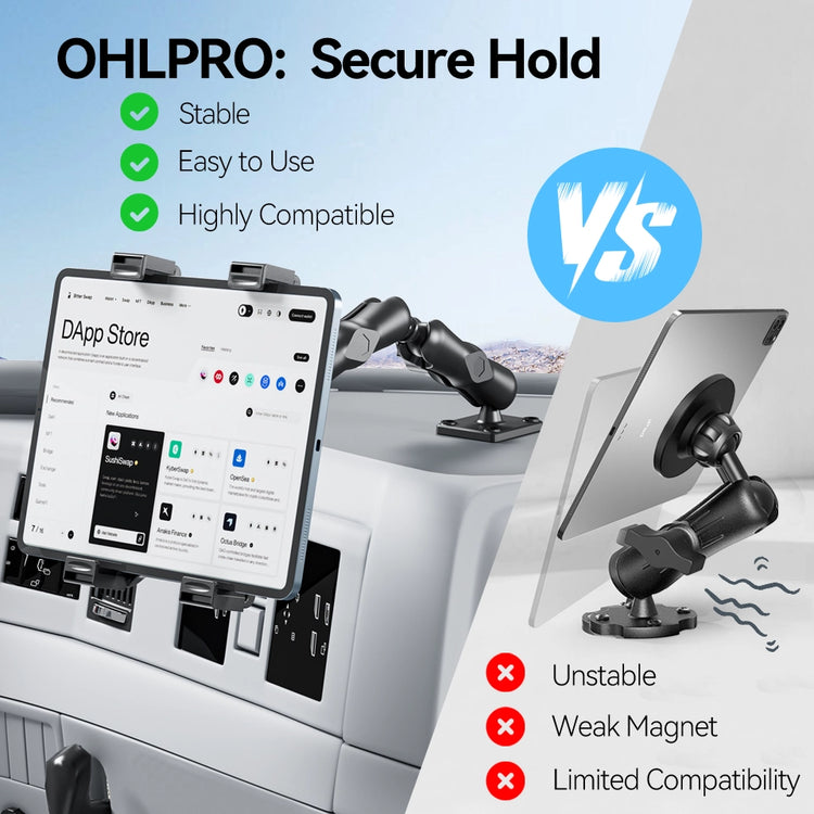 OHLPRO Stable installation with drill base for secure holding, no wobble