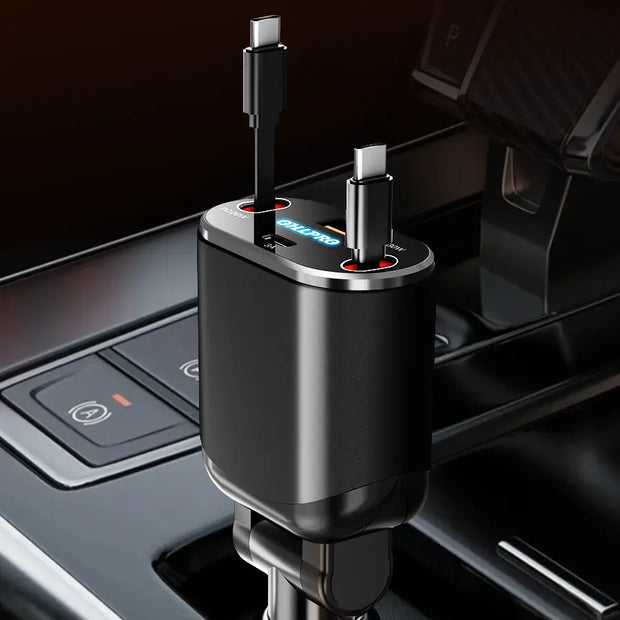 OHLPRO Car charging hub with type-c and USB output ports