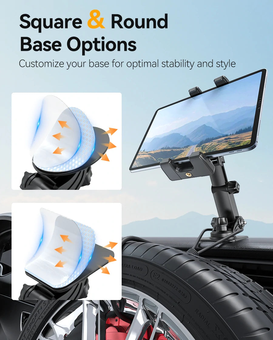 OHLPRO Step-by-step installation of phone holder on windshield.
